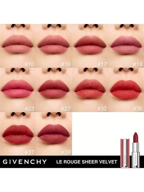 givenchy le rouge sheer velvet 27